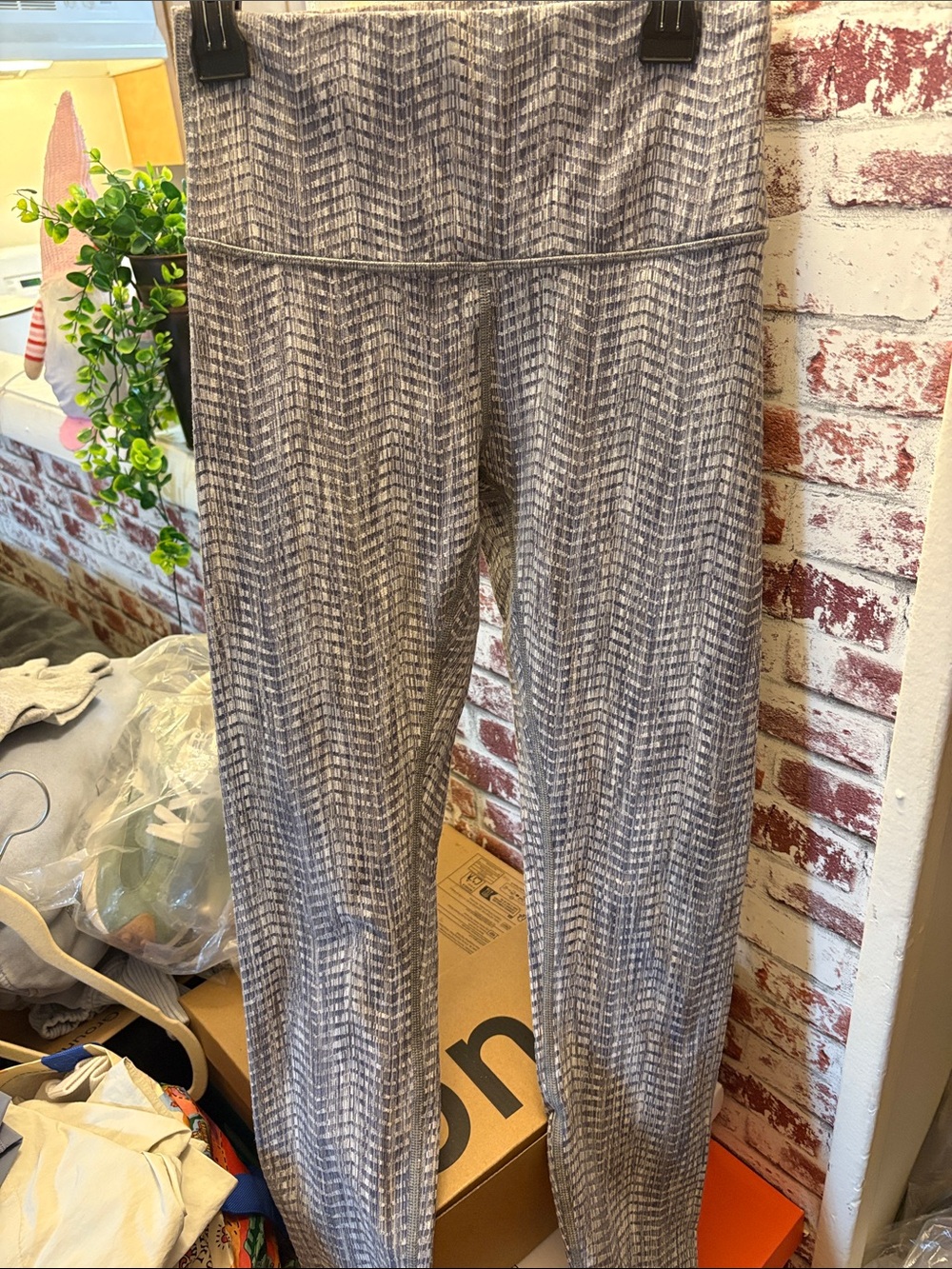 lululemon Gray Patterned Women's High-Waist Leggings
